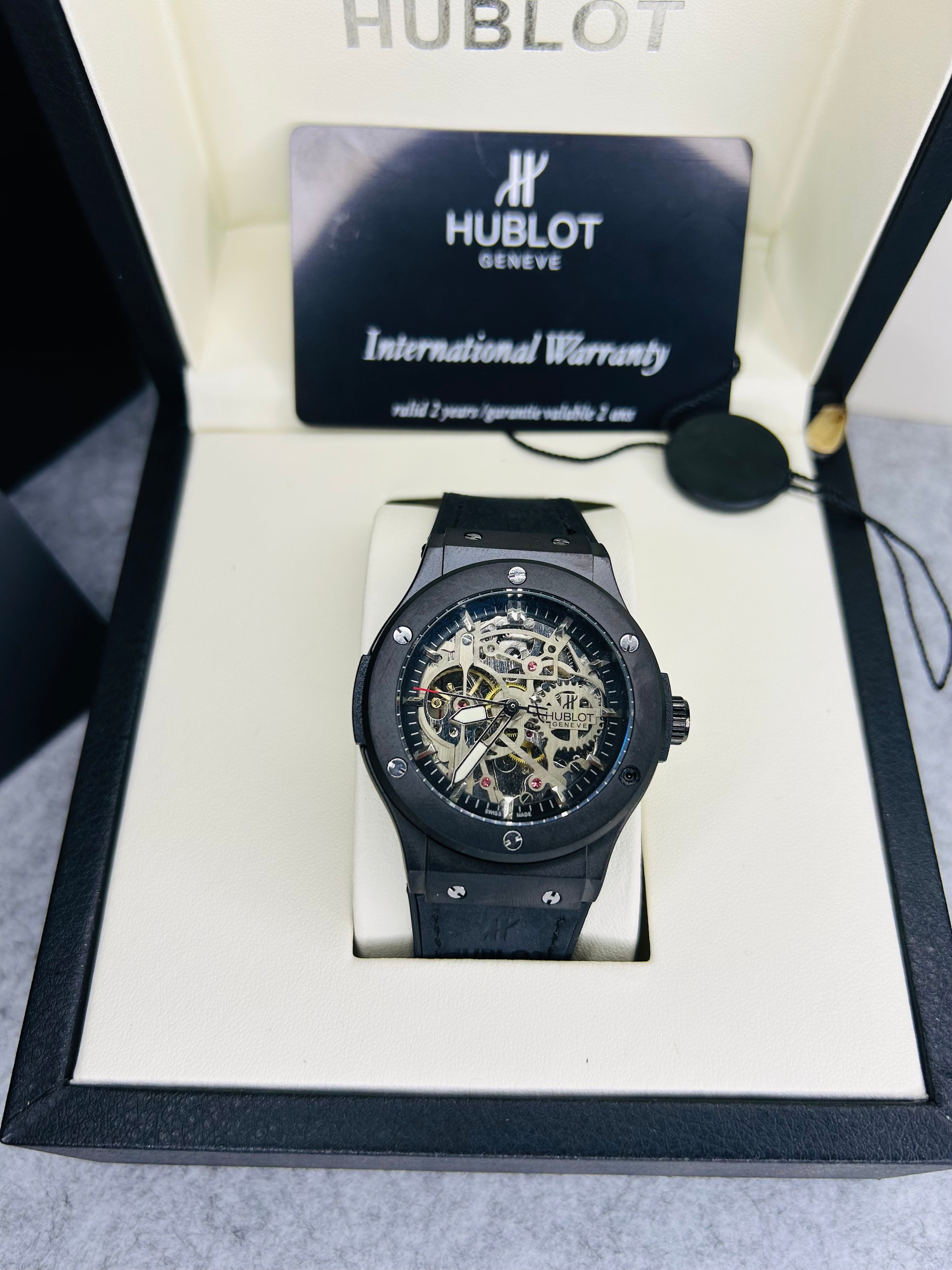 HBLT Classic Men’s Automatic Watch – Model 281H With Luxury Hublot Box